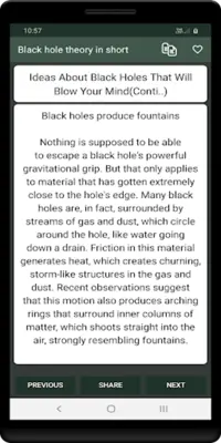 Black hole theory - Summury android App screenshot 2