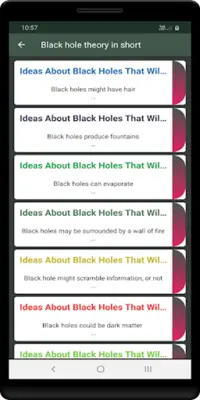 Black hole theory - Summury android App screenshot 3